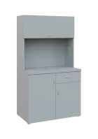 KUCH - SIMPLE 3 kuchyňka s výklopem (lednice), 1800x1000x6000 mm, šedá